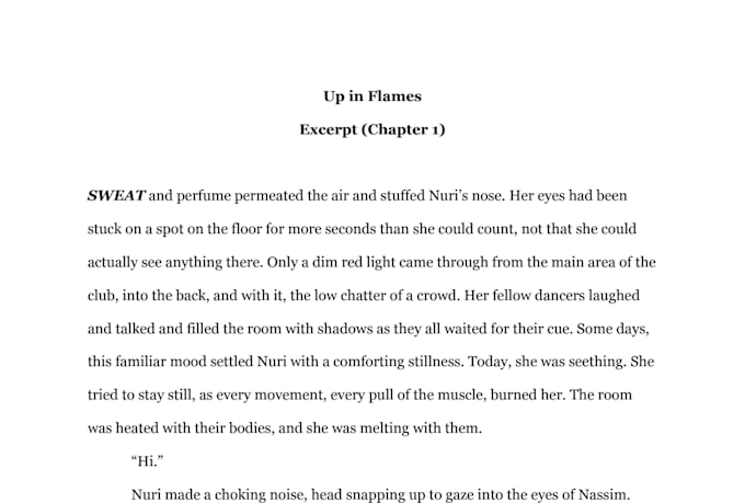 write your short story, novella, or novel